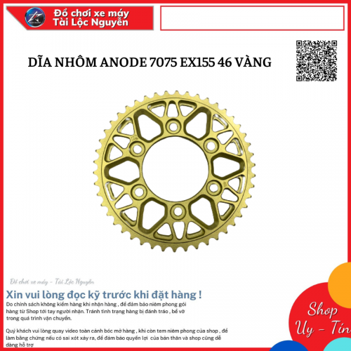 DĨA NHÔM ANODE 7075 EXCITER 155 46 VÀNG