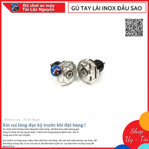 CẶP GÙ TAY LÁI INOX ĐẦU SAO MẪU MỚI