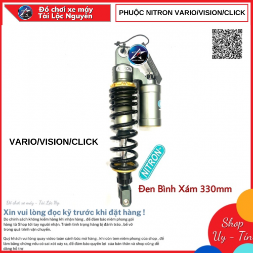 PHUỘC NITRON DNA CHO HONDA VARIO/VISION/CLICK/ DÒNG XE 330MM
