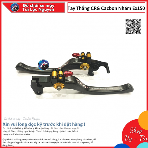 TAY THẮNG CRG CACBON NHÁM MỜ CHO Ex150 - WINNER - AB - SH