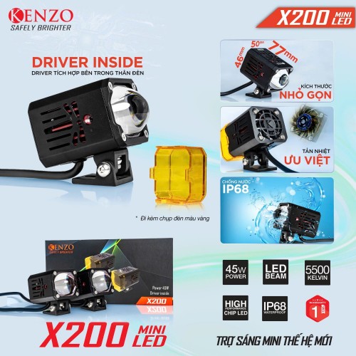 TRỢ SÁNG KENZO X200 MODEL 2025