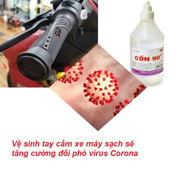 Tay nắm xe máy - nơi có nguy cơ lây lan virus Corona và cách vệ sinh