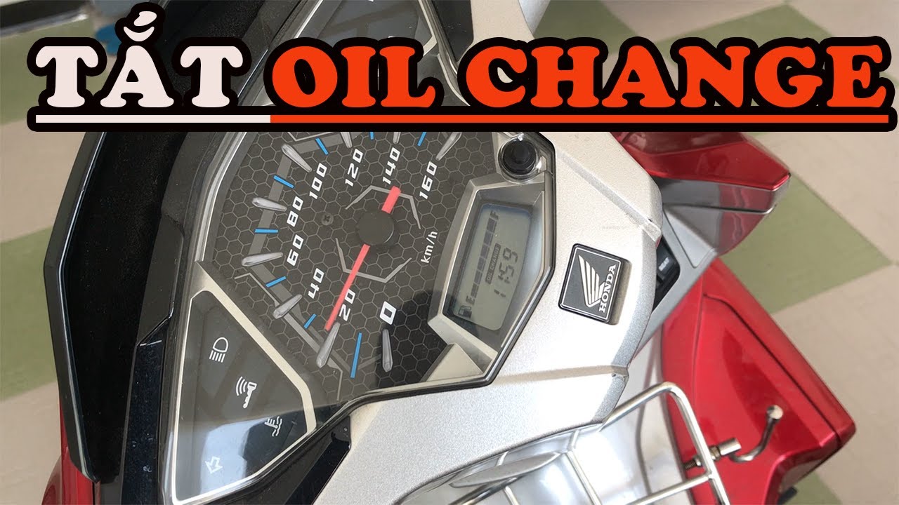 Cách tắt oil change trên xe máy Honda SH cực nhanh cực dễ