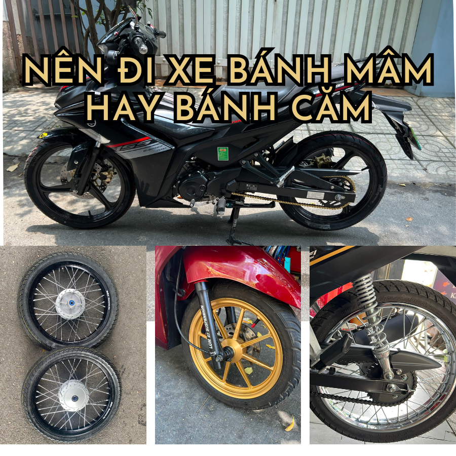 Nên đi xe bánh mâm hay bánh căm