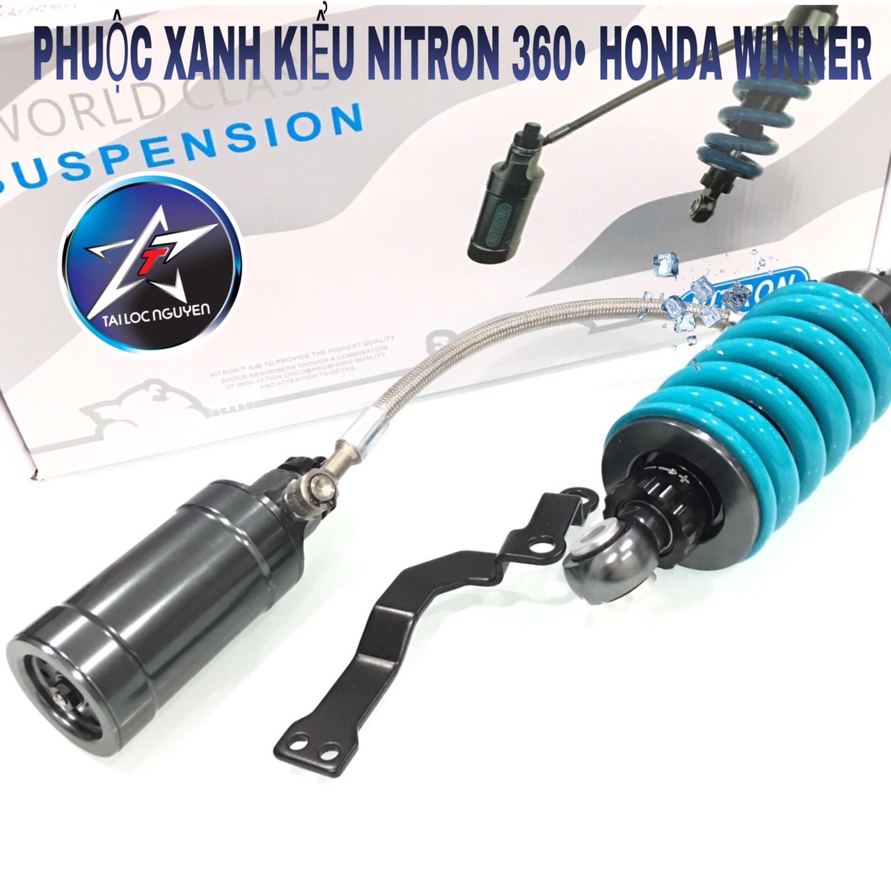 PHUỘC KIỂU NITRON BÌNH DẦU RỜI XOAY 360 HONDA WINNER/EXCITER 150