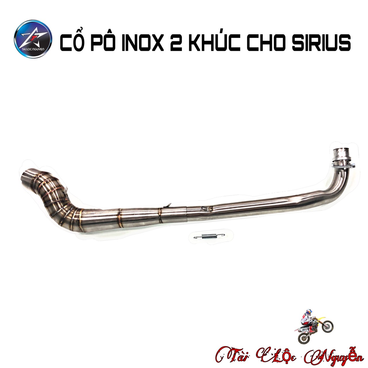 CỔ PÔ 2 KHÚC INOX GẮN LON CHO SIRIUS/SIRIUS FI