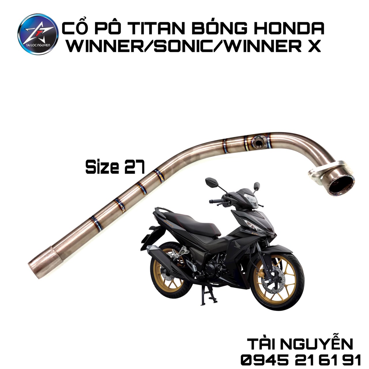 CỔ PÔ TITAN GẮN PÔ ZIN CÁC DÒNG XE EXCITER 150/SONIC/WINNER/WINNER X ...