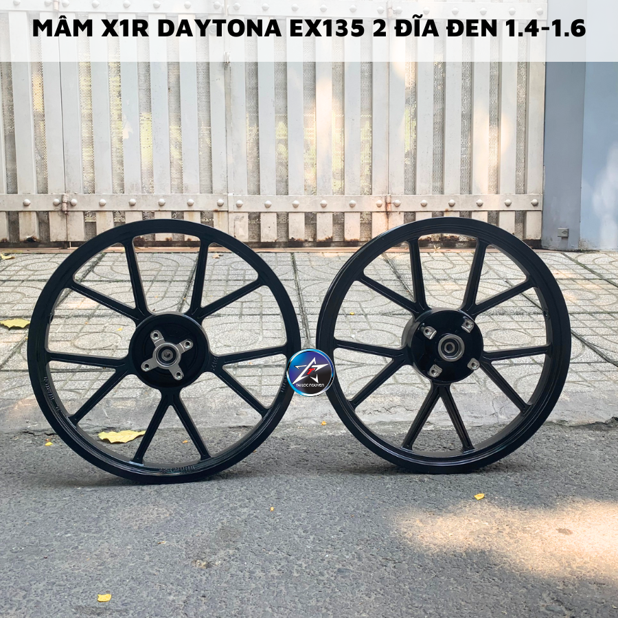 Mâm X1R Daytona Ex135 2 Đĩa Đen 1 4 1 6(2)